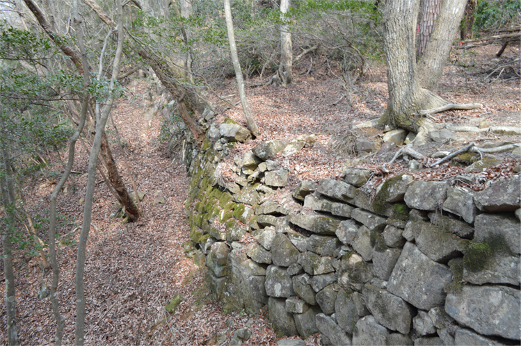 城内最大の西石塁