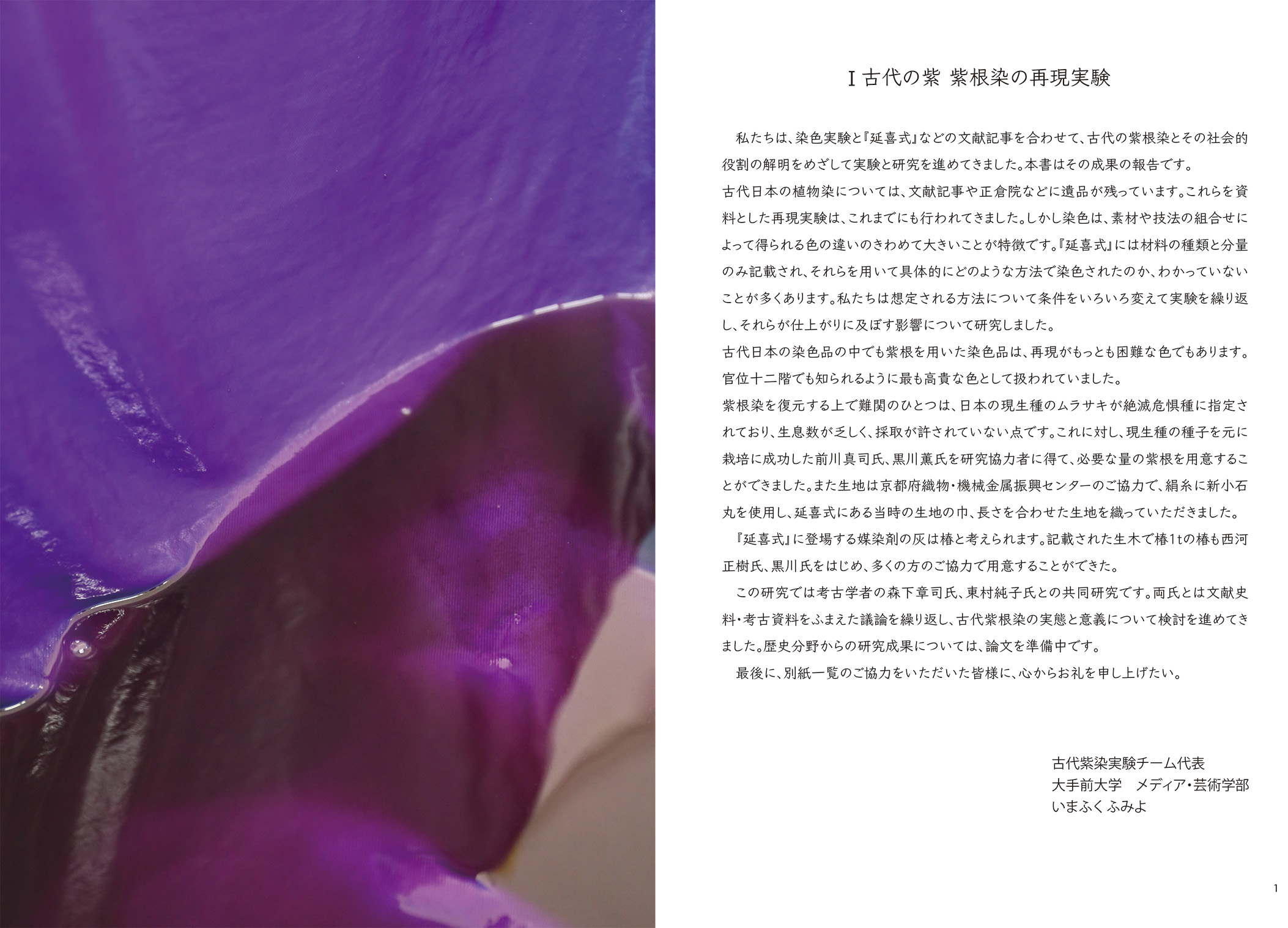 古代の紫染色再現実験報告書１